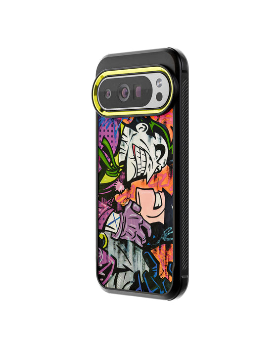Pixel 10 Pro XL Joker vs Batman - Spraypaint Case Phone Cover