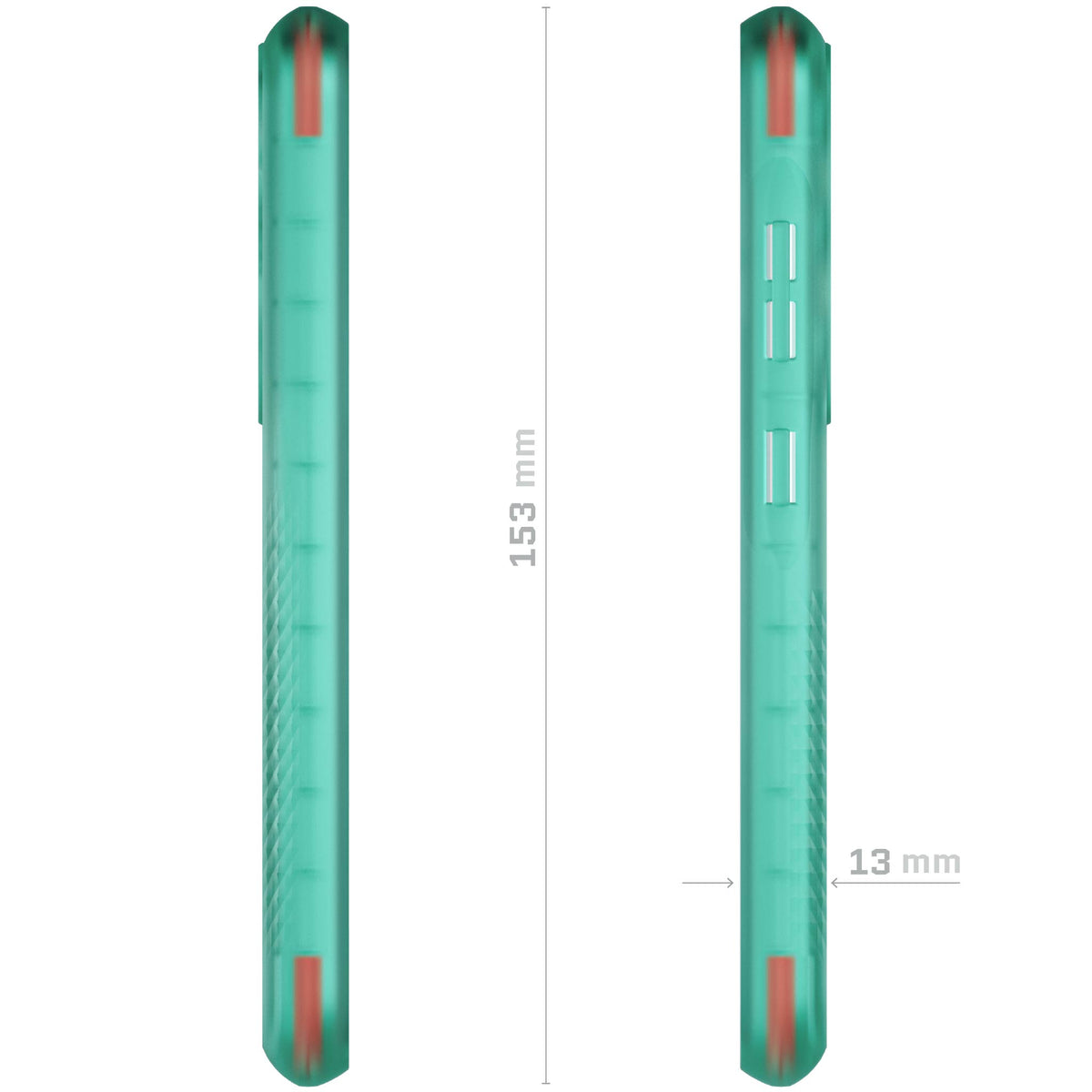 Galaxy S23 Teal Case Clear