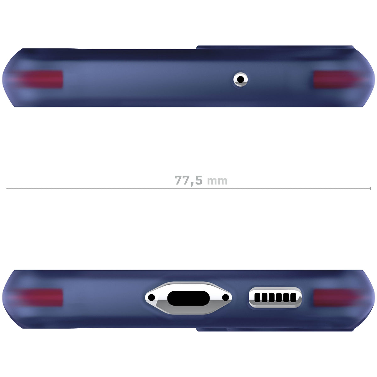 S23 Blue Case Clear
