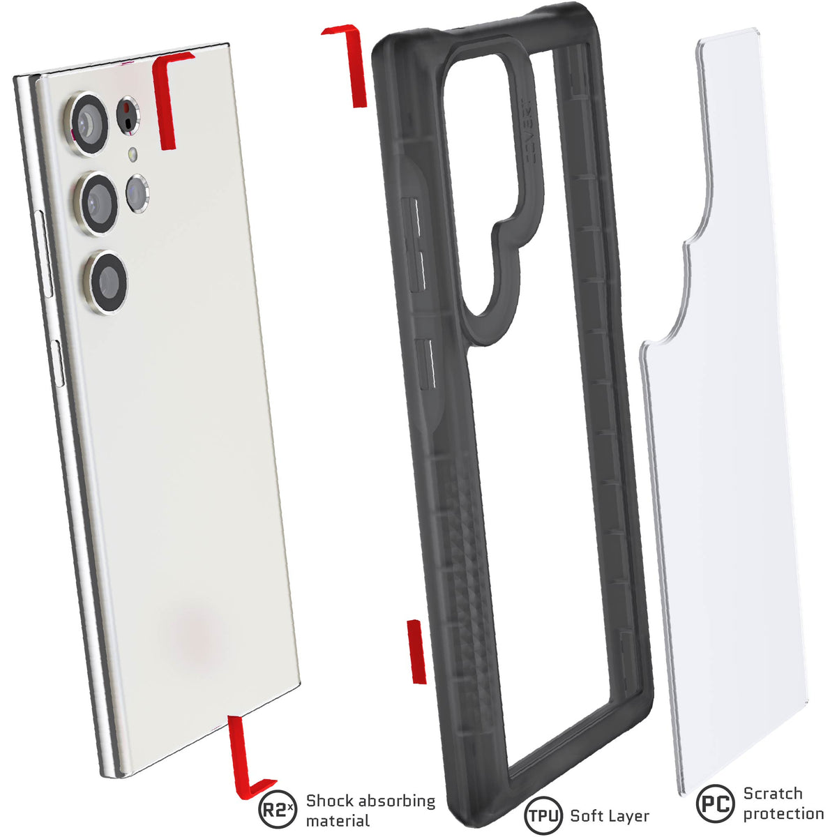 Samsung Galaxy S23 Ultra Smoke Case Clear