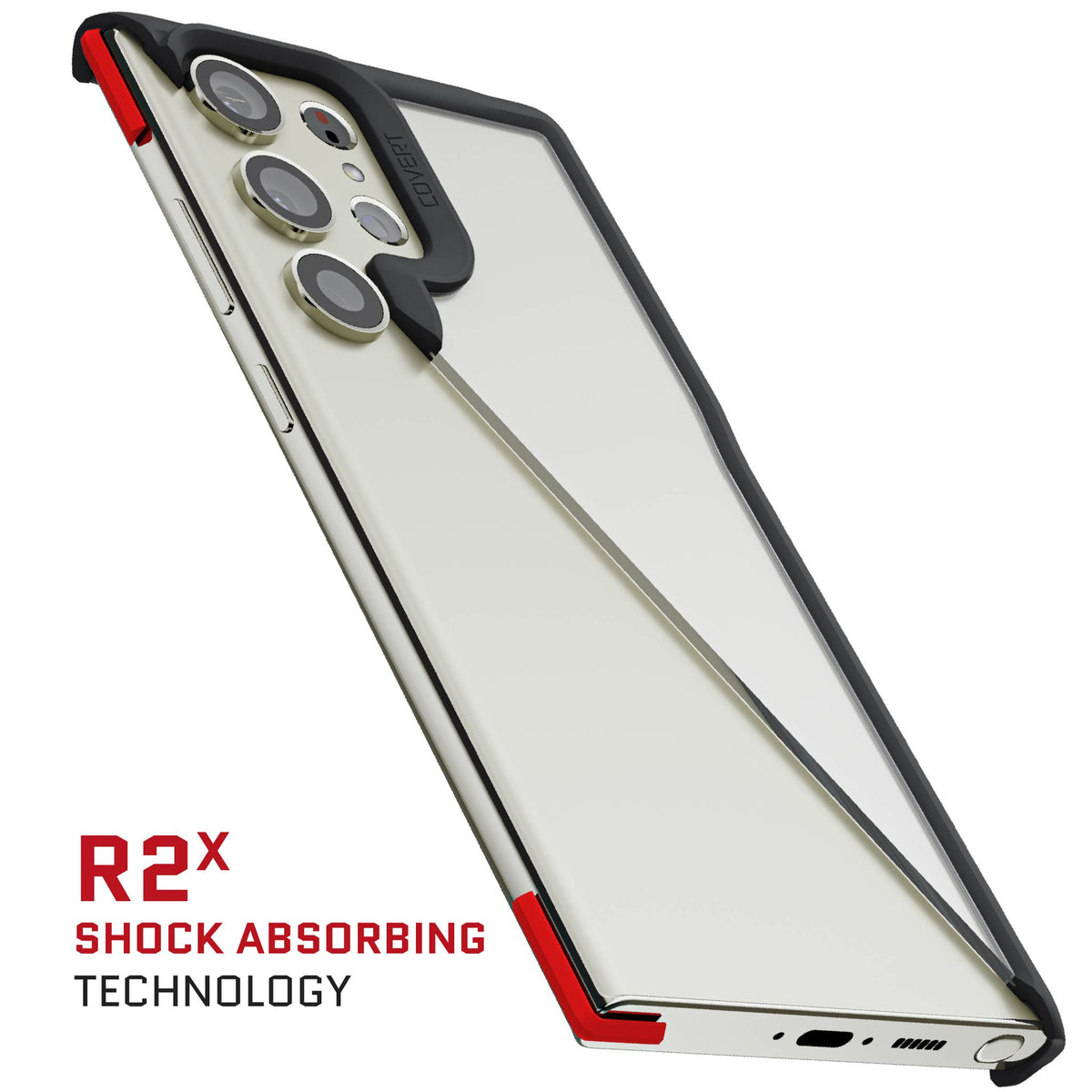 S23 Ultra Case Black Clear