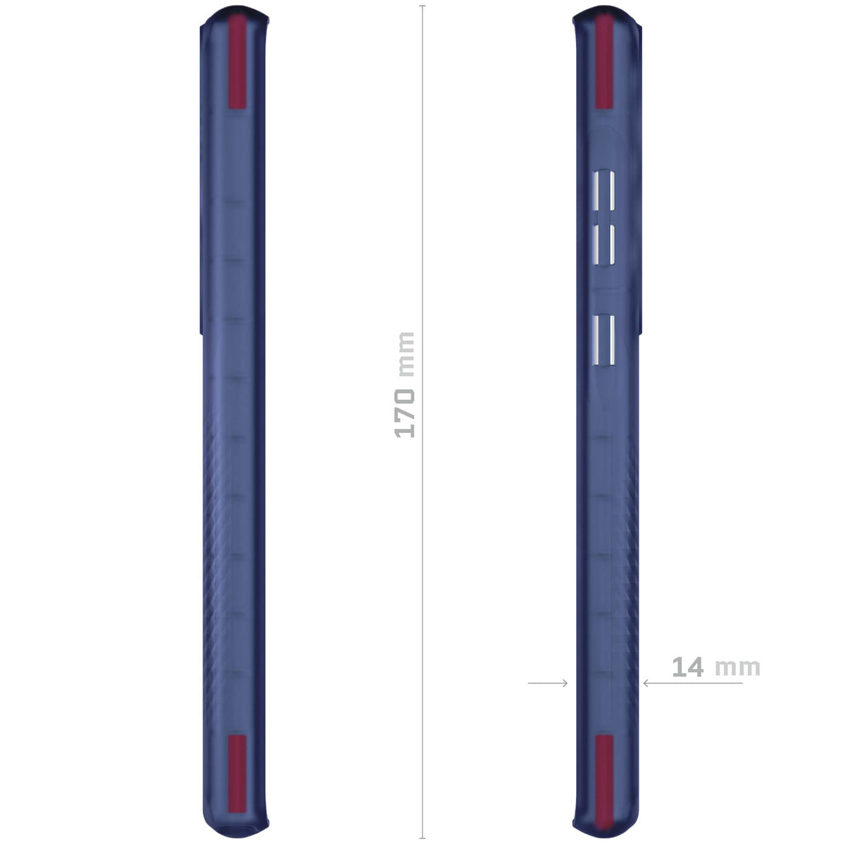 Samsung S23 Ultra Blue Case Clear