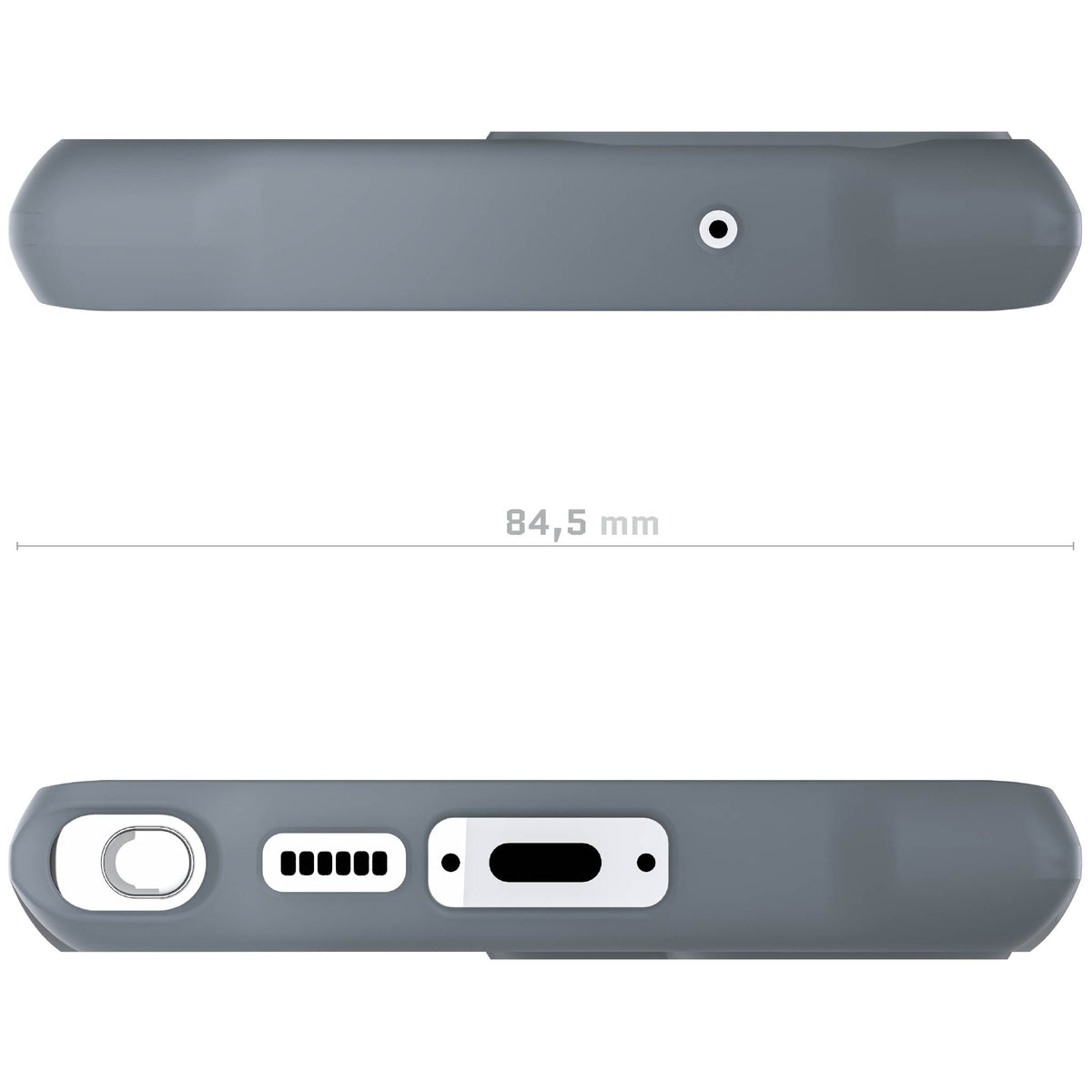 S23 Ultra Gray Case Clear